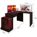 Mesa Gamer com Extensor em L e 1 gaveta DRX-9000 Preto