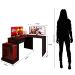 Mesa Gamer com Extensor em L e 1 gaveta DRX-9000 Preto