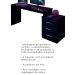 Mesa Gamer com Regulagem de Altura e Gaveteiro DRX-5000 Preto
