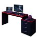 Mesa Gamer com Regulagem de Altura e Gaveteiro DRX-5000 Preto/Vermelho