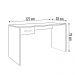 Mesa Home Office Notebook 127cm 1 Gaveta Gávea Branco - Móveis Leão
