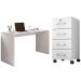 Mesa para Computador Gávea c/ Gaveteiro Gávea Branco