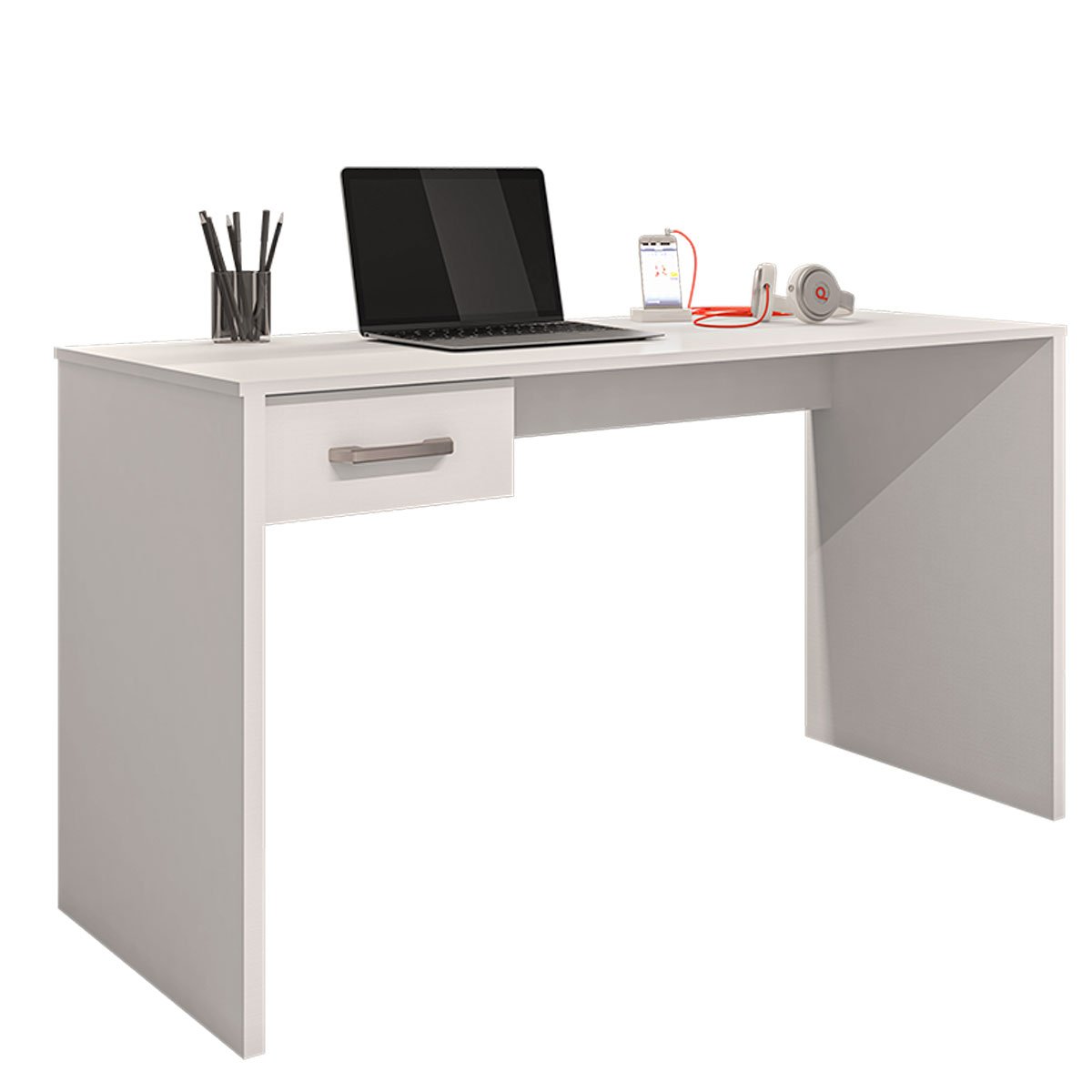 Mesa para Computador com 1 Gaveta Gávea Branco