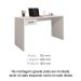 Mesa para Computador com 1 Gaveta Gávea Branco