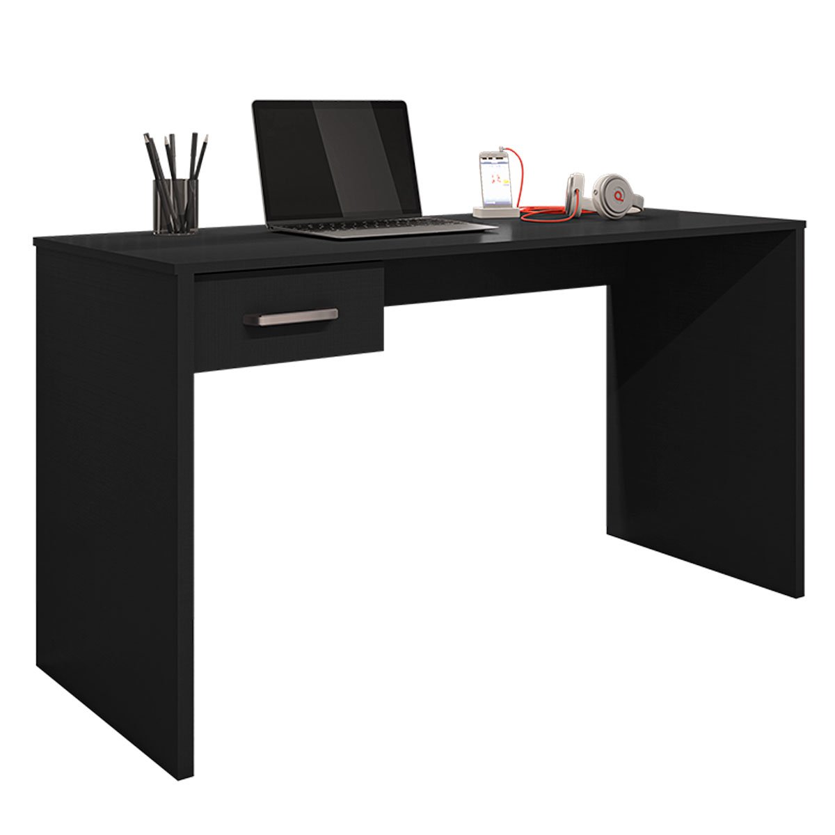 Mesa para Computador com 1 Gaveta Gávea Preto
