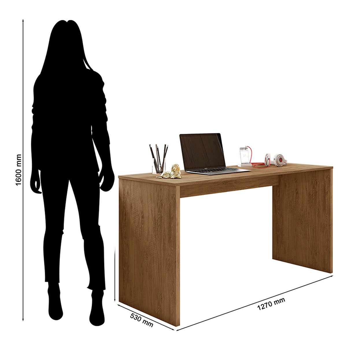Mesa para Computador/Notebook Reforçada Gávea Freijó