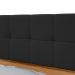 Cabeceira Casal 160cm 2 Mesas de Cabeceira com LED Calitan - Lopas Amendoa Clean/Preto Fosco