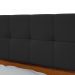 Cabeceira Casal 160cm 2 Mesas de Cabeceira com LED Calitan - Lopas Frassino/Preto Fosco
