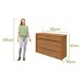 Comoda Urban 8 Gavetas - Lopas Amendoa Clean