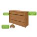 Comoda Urban 8 Gavetas - Lopas Amendoa Clean