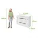 Comoda Urban 8 Gavetas - Lopas Branco