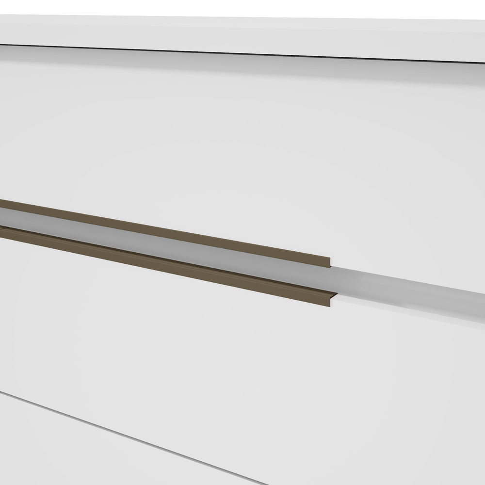 Comoda Urban 8 Gavetas - Lopas Branco