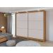 Guarda-Roupa Casal 2 Portas de Correr 6 Gavetas Toronto com Pés - Lopas Amendoa Clean/Off White