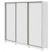 Guarda Roupa Casal 3 Portas de Correr 6 Gavetas 270 Spazio sem Espelho com Pés - Lopas Branco