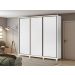 Guarda Roupa Casal 3 Portas de Correr 6 Gavetas 270 Spazio sem Espelho com Pés - Lopas Branco