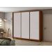 Guarda Roupa Casal 3 Portas de Correr 6 Gavetas 270 Spazio sem Espelho com Pés - Lopas Frassino/Off White