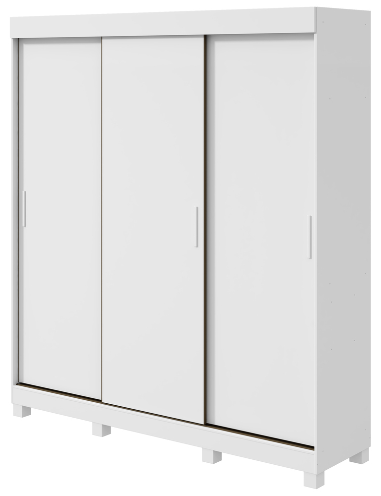 Guarda Roupa Saion 3 Portas sem Espelho com Pés - Lopas Branco