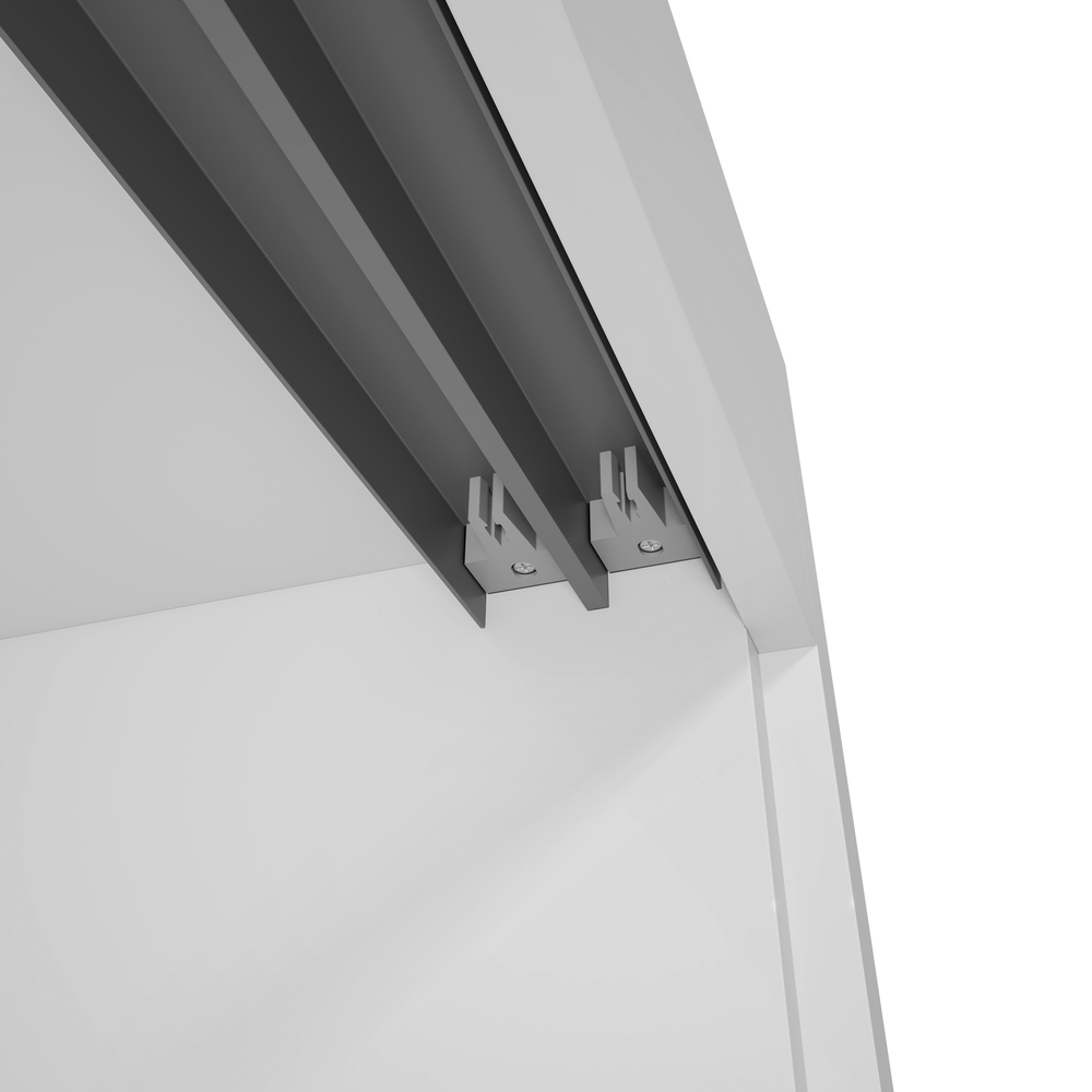 Guarda Roupa Saion 3 Portas sem Espelho com Pés - Lopas Branco