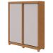 Guarda-Roupas Casal 2 Portas 2 Gavetas Zeine com Pés sem Espelho - Lopas Amendoa Clean/Off White