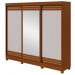 Guarda-Roupas Casal Nice 3 Portas 1 Espelho 4 Gavetas Flex com Pés - Lopas Frassino/Off White