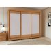 Guarda-Roupas Casal Nice 3 Portas 4 Gavetas Flex com Pés  s/ kit - Lopas Amendoa Clean/Off White