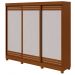 Guarda-Roupas Casal Nice 3 Portas 4 Gavetas Flex com Pés  s/ kit - Lopas Frassino/Off White