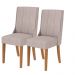 Kit 2 Cadeiras Celina - Lopas Boucle Bege/Amendoa Clean