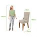 Kit 2 Cadeiras Celina - Lopas Boucle Marrom/Amendoa Clean