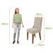 Kit 2 Cadeiras Celina - Lopas Veludo Liso Marrom/Amendoa Clean