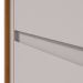 Mesa de Cabeceira 2 Gavetas Loop - Lopas Amendoa Clean/Off White