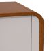 Mesa de Cabeceira 2 Gavetas Loop - Lopas Frassino/Off White