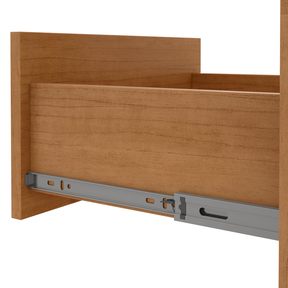 Mesa de Cabeceira 3 Gavetas Baiao - Lopas Amendoa Clean