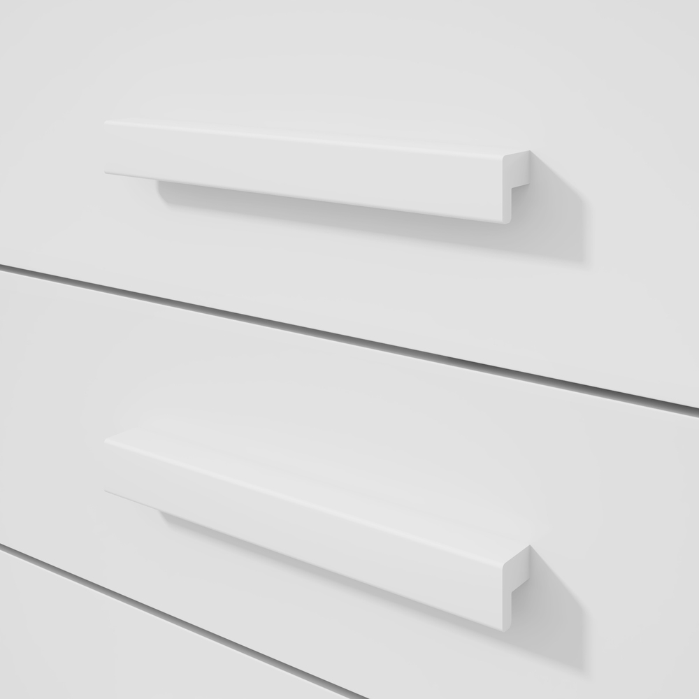 Mesa de Cabeceira 3 Gavetas Baiao - Lopas Branco