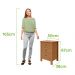 Mesa de Cabeceira 3 Gavetas Maggiore New - Lopas Amendoa Clean