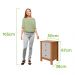 Mesa de Cabeceira 3 Gavetas Maggiore New - Lopas Amendoa Clean/Off White