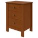Mesa de Cabeceira 3 Gavetas Maggiore New - Lopas Frassino