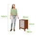 Mesa de Cabeceira 3 Gavetas Maggiore New - Lopas Frassino/Off White