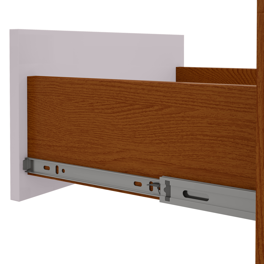 Mesa de Cabeceira 3 Gavetas Maggiore New - Lopas Frassino/Off White