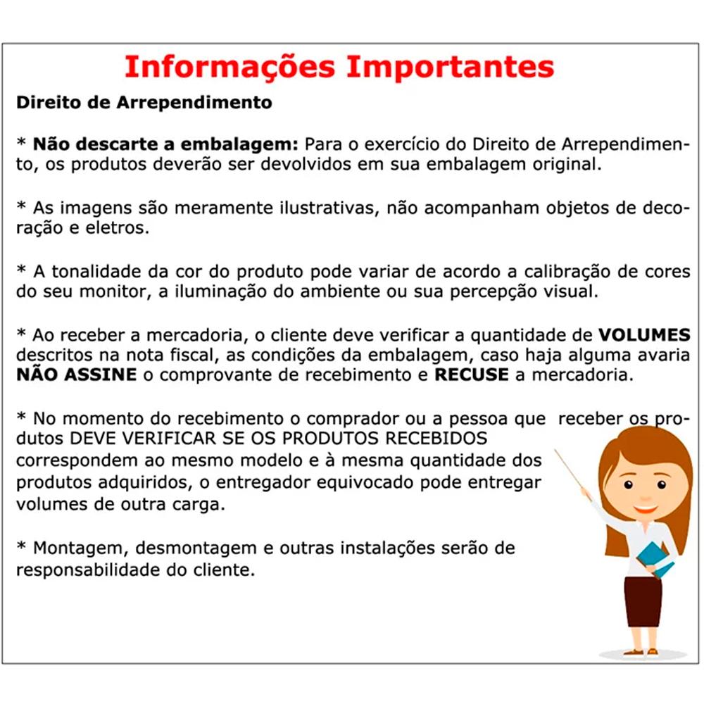 Armario Multiuso Sapateira 1 Porta Com Espelho 00703502 Carvalho LPA