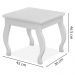 Banqueta Para Penteadeira Em MDF 022034 Branco LPA