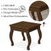 Banqueta Para Penteadeira Em MDF 022034 Malbec LPA