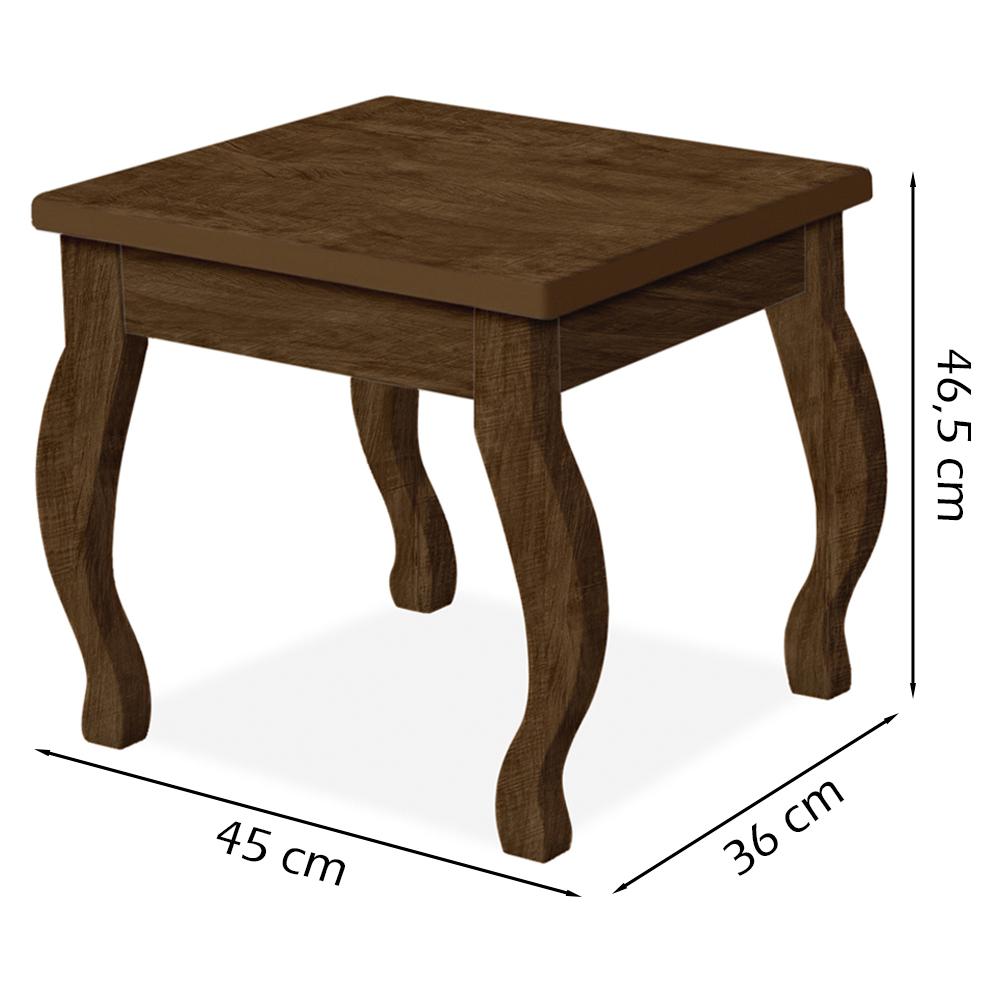 Banqueta Para Penteadeira Em MDF 022034 Malbec LPA