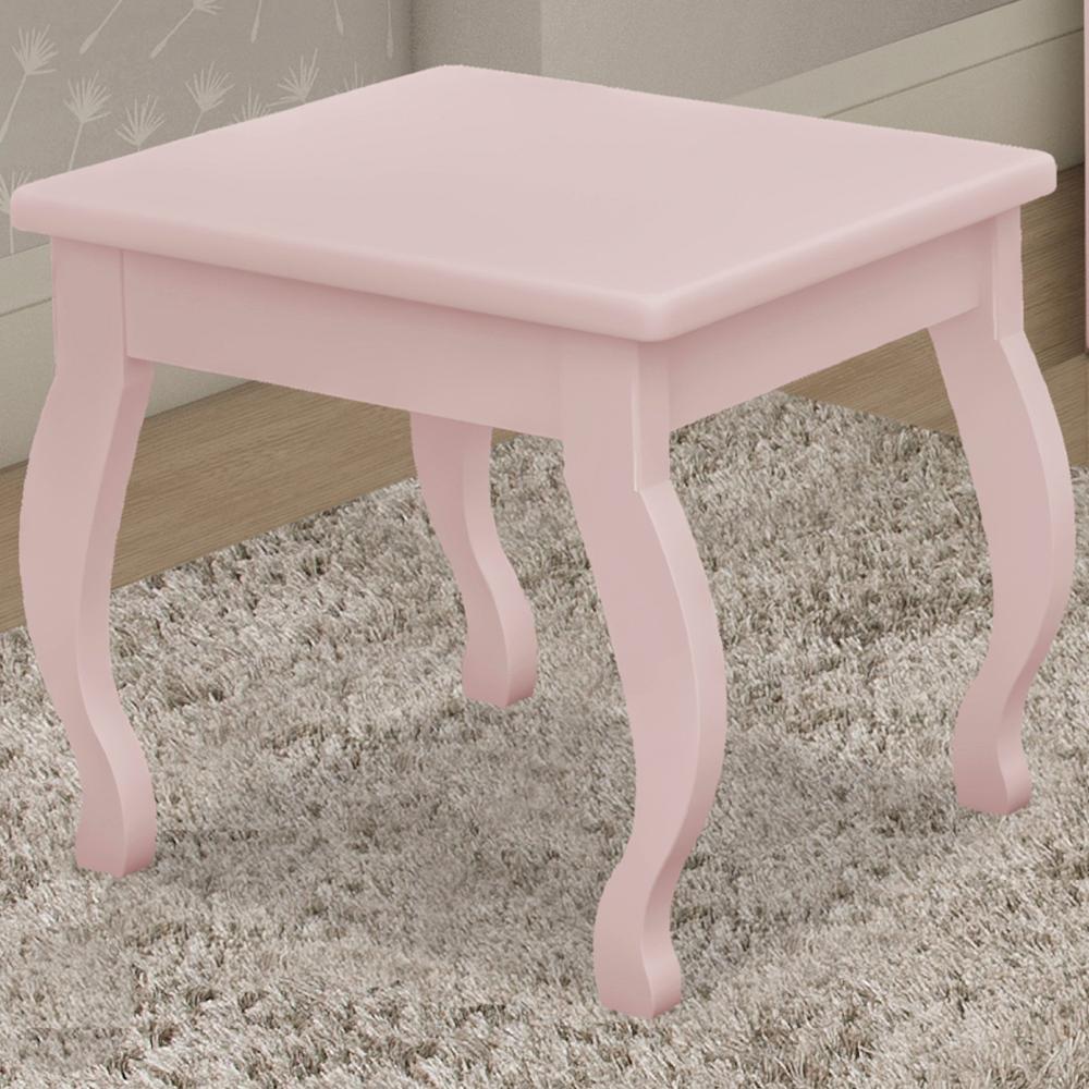 Banqueta Para Penteadeira Em MDF 022034 Rose LPA