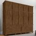 Guarda Roupa Casal Triplex 12 Portas 00103500 Malbec LPA