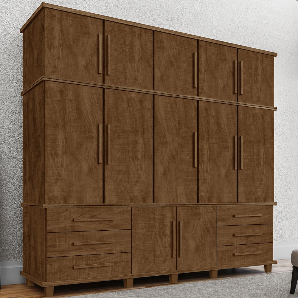 Guarda Roupa Casal Triplex 12 Portas 00103500 Malbec LPA