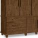 Guarda Roupa Casal Triplex 12 Portas 00103500 Malbec LPA