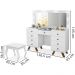 Kit Penteadeira Com Banqueta Em MDF 00808900X022034 Branco LPA
