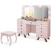 Kit Penteadeira Com Banqueta Em MDF 00808900X022034 Rose LPA