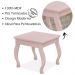 Kit Penteadeira Com Banqueta Em MDF 00808900X022034 Rose LPA