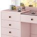 Kit Penteadeira Com Banqueta Em MDF 00808900X022034 Rose LPA